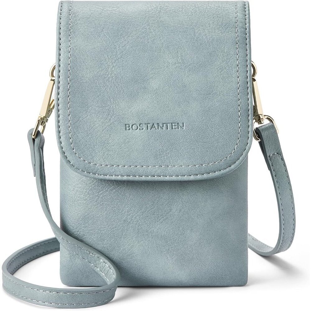 Women Denim Blue Imported Vegan Leather Adjustable Strap Small Crossbody Bags